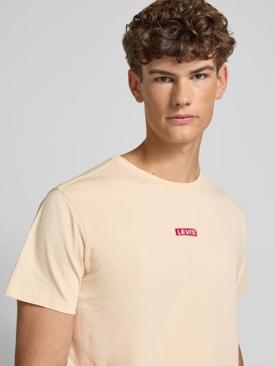 Levi's® T-shirt met labelstitching Beige - 3