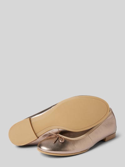 Tamaris Ballerinas in unifarbenem Design Rose Gold 4