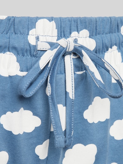 Jake*s Casual Pyjama-Shorts mit Allover-Motiv-Print Bleu 2