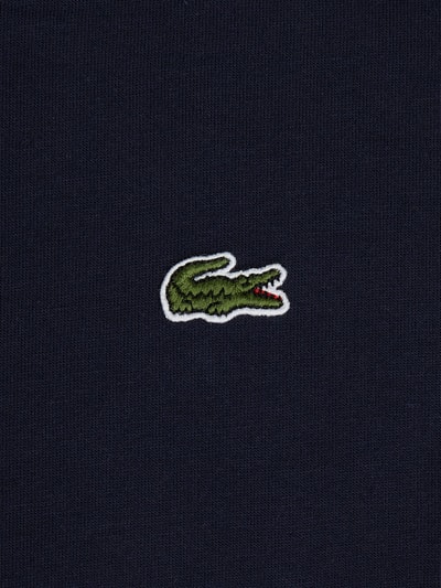 Lacoste T-shirt o kroju Regular Fit z dekoltem w serek Granatowy 3