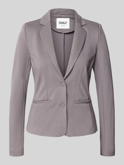 Only Żakiet o kroju regular fit z mieszanki wiskozy ‘POPTRASH LIFE’ Średnioszary melanż 2