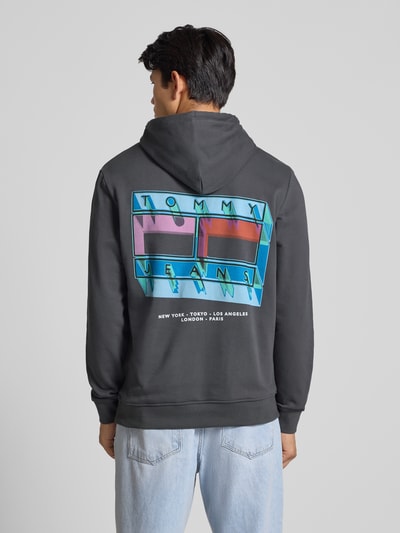 Tommy Jeans Regular fit hoodie van puur katoen  Antraciet - 5