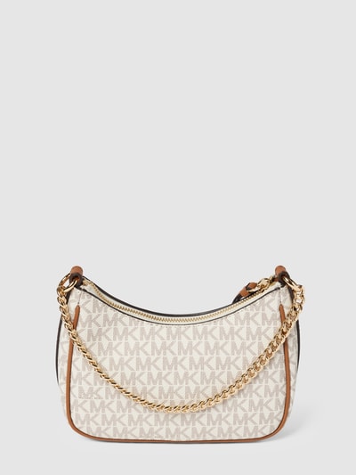 MICHAEL Michael Kors Saddle Bag mit Allover-Logo Offwhite 4