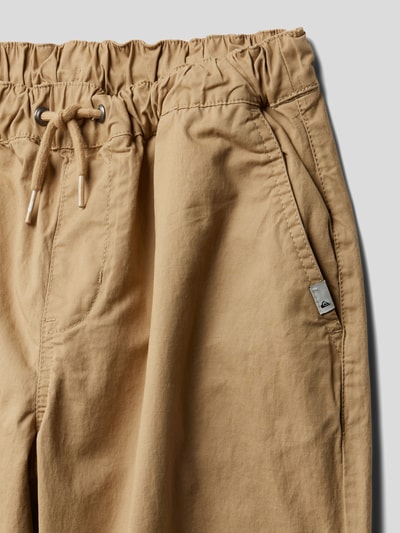 Quiksilver Stoffhose mit elastischen Abschlüssen Camel 2