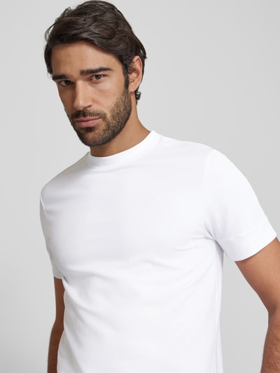 JOOP! Jeans T-shirt met ribboorden Wit - 3