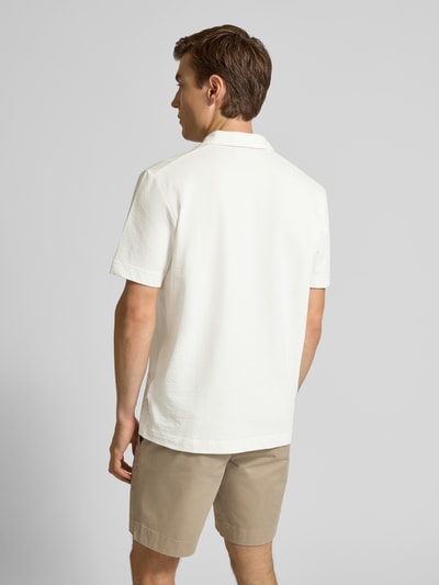 Marc O'Polo Regular Fit Freizeithemd aus Baumwoll-Mix Offwhite 5