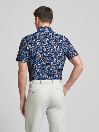 Christian Berg Men Regular fit vrijetijdsoverhemd met all-over print Marineblauw - 5