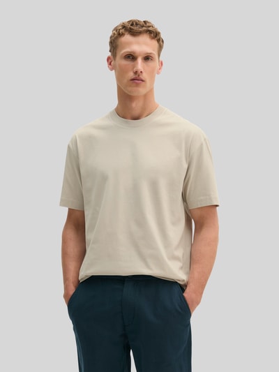 Marc O'Polo Loose Fit T-Shirt aus reiner Baumwolle  Mittelgrau 4