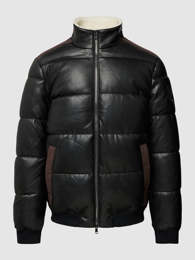 MCNEAL Steppjacke in Leder-Optik Dunkelbraun 2