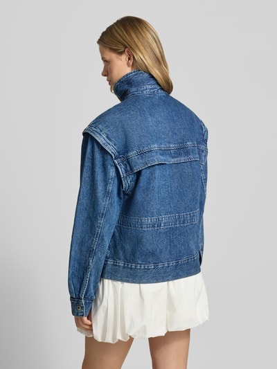 Gina Tricot Jeansjacke mit Pattentaschen Modell 'Isabel' Dunkelblau 5