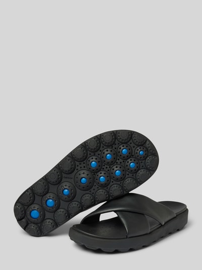 Geox Slides aus echtem Leder Modell 'SPHERICA' Black 4