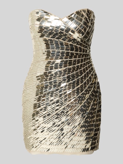 Adrianna Papell Cocktailjurk in off shoulder-look Goud gemêleerd - 2