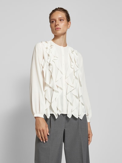 Jake*s Collection Blouse met volants Offwhite - 4