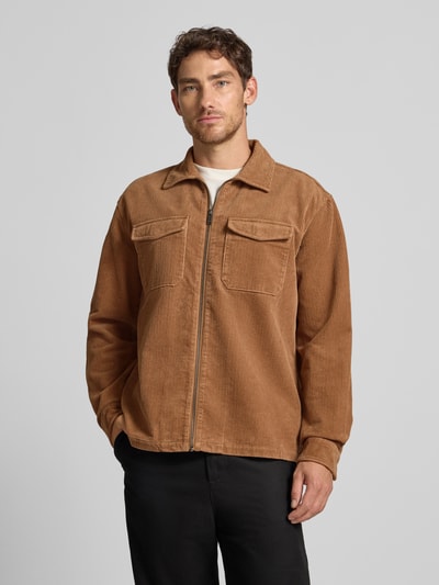 MCNEAL Hemdjacke mit Reißverschluss Camel 4
