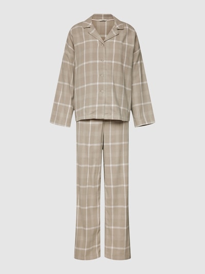 Esprit Pyjama mit Karomuster Modell 'Pyjama long leg' Lind 2