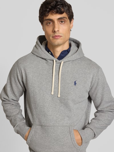 Polo Ralph Lauren Regular Fit Hoodie mit Logo-Stitching Hellgrau 3