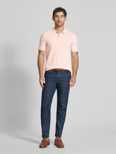 BOSS Koszulka polo o kroju regular fit z czystej bawełny model ‘PALLAS’ Różowy 1