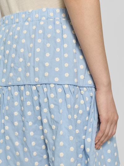 LOLLYS LAUNDRY Midirock im Stufen-Look Modell 'Morning' Hellblau 3