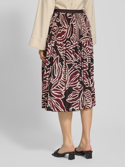 OPUS Midirok met elastische band, model 'Ribane' Donkerrood - 5