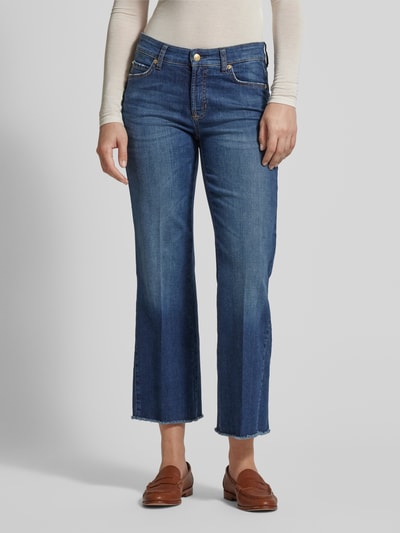 Cambio Straight leg jeans in verkorte pasvorm, model 'FRANCESCA' Blauw - 4