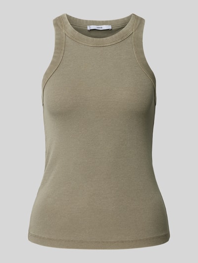 Mango Tanktop in Ripp-Optik Modell 'BONIW' Khaki 2