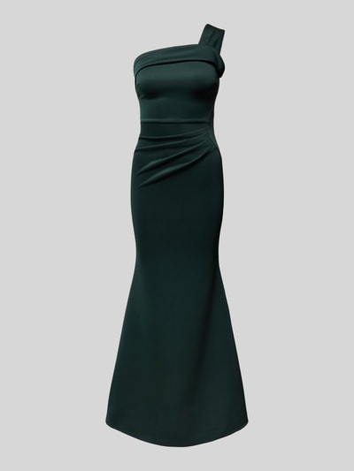 Lipsy Abendkleid mit One-Shoulder-Träger Dunkelgruen 1