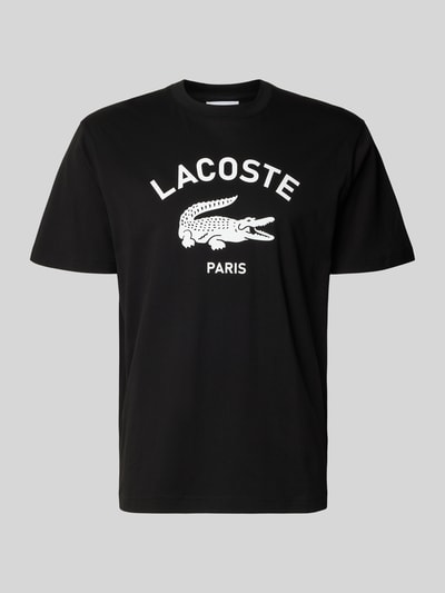 Lacoste Regular Fit T-Shirt aus reiner Baumwolle Black 2