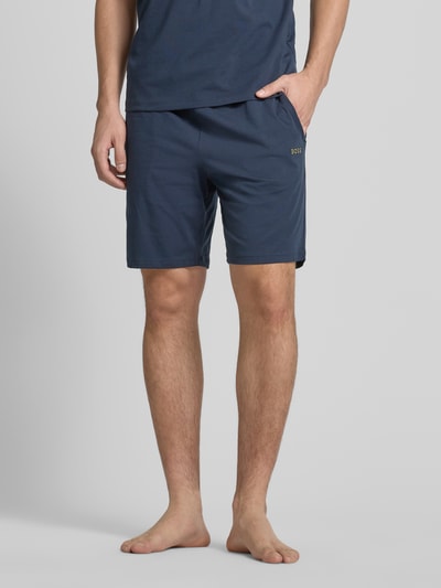 BOSS Regular Fit Sweatshorts mit Tunnelzug Modell 'Mix&Match' Dunkelblau 4