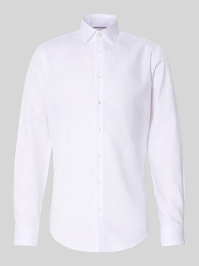 Jake*s Slim Fit Business-Hemd mit Kentkragen Weiss 2