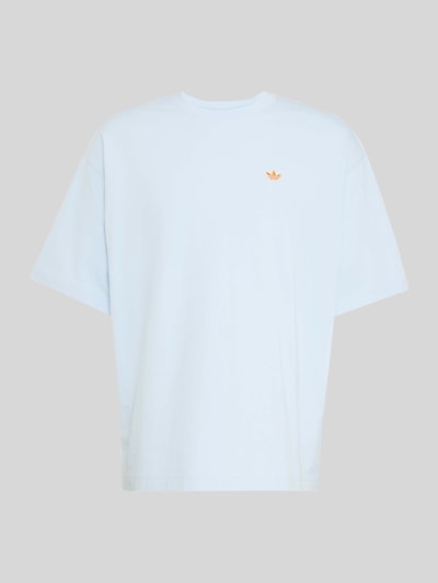 adidas Originals Loose Fit T-Shirt aus reiner Baumwolle Hellblau 2
