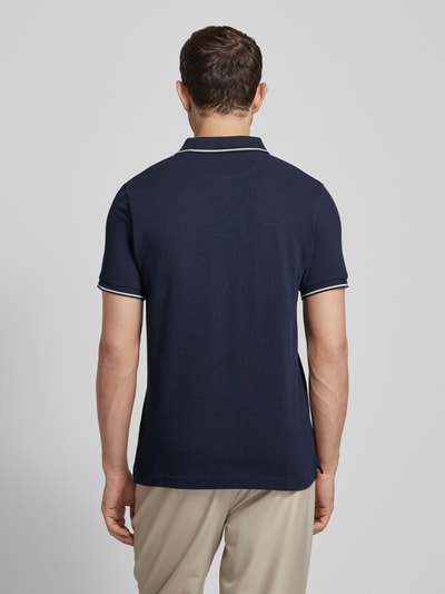 Gant Poloshirt mit Label-Stitching Modell 'TIPPING' Marine 5