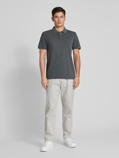 Tom Tailor Regular fit poloshirt in used-look Lichtgrijs - 1