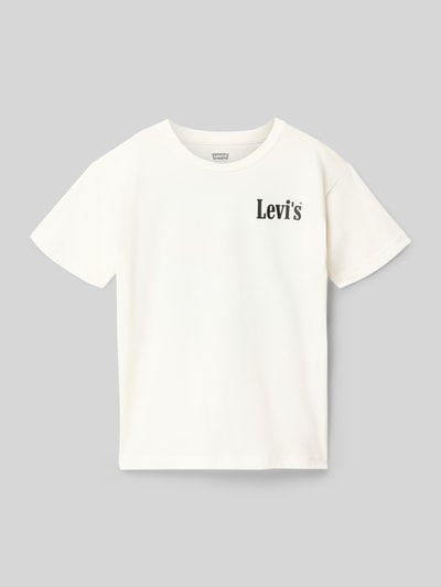 Levi’s® Kids Regular Fit T-Shirt aus Baumwoll-Mix Modell 'AQUATIC LOUNGE TEE' Weiss 1