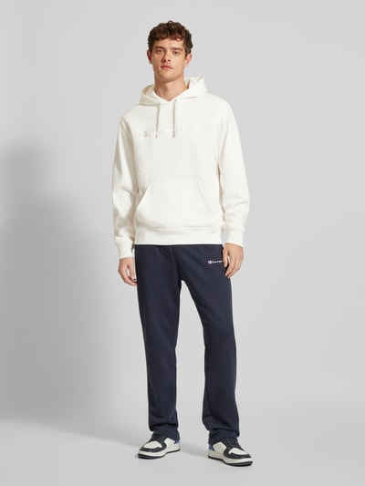 CHAMPION Hoodie mit Label-Stitching Offwhite 1