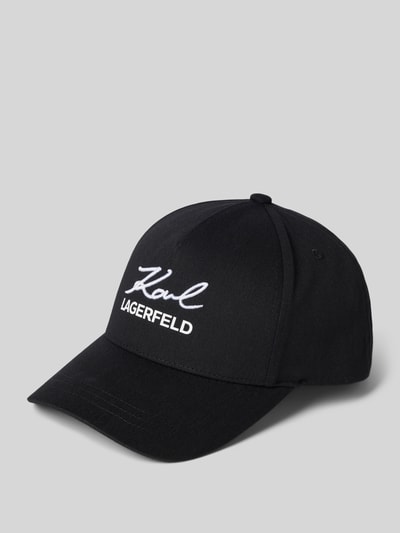 Karl Lagerfeld Baseballpet met labelstitching Zwart - 1