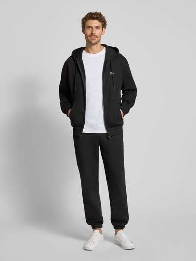 Lacoste Regular Fit Sweatjacke aus Baumwoll-Mix Black 1