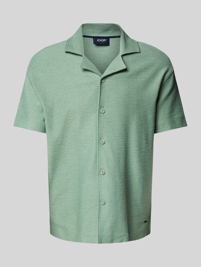 JOOP! Collection Koszula casualowa męska JOOP! Collection;Czysta bawełna;Krój regular fit;Model ‘Pedro’;Kołnierz z połami;Listwa guzikowa;Długość tyłu w rozmiarze M: 72 cm;Szerokość ramion w rozmiarze M: 54 cm;Długość rękawa w rozmiarze M: 23 cm Jasnozielony 2