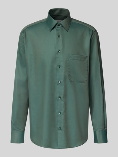 ETERNA Comfort Fit Businesshemd mit Knopfleiste Dunkelgruen 2