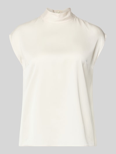 BOSS Regular Fit Blusentop aus Seiden-Mix Modell 'BIDRIZ' Offwhite 2