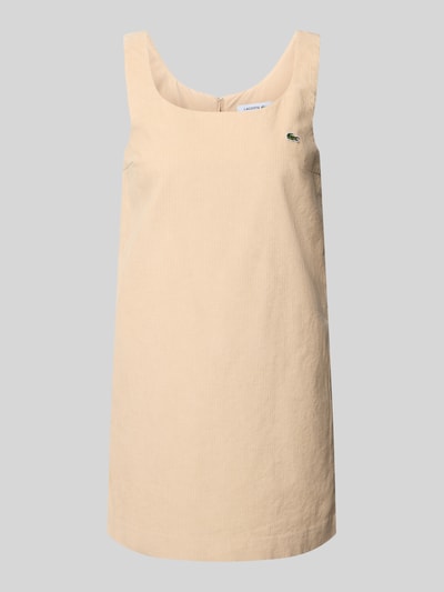 Lacoste Slim Fit Freizeitkleid aus reiner Baumwolle Beige 1