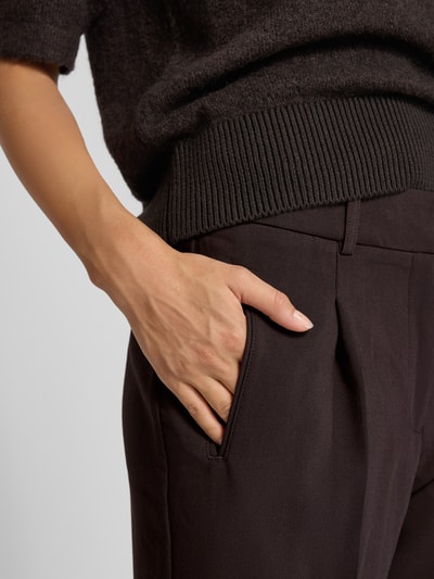 OPUS Broek in verkorte pasvorm, model 'Meeri city' Chocoladebruin - 3