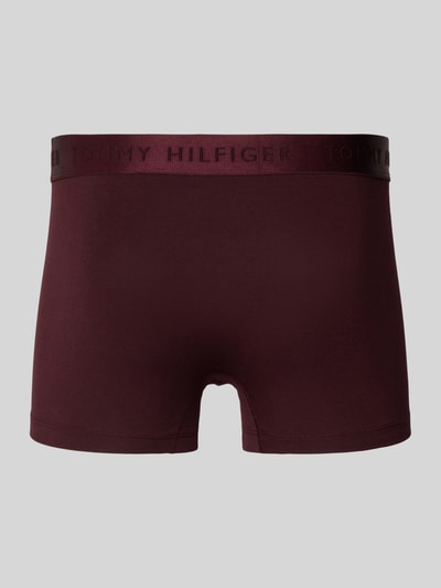 Tommy Hilfiger Trunks mit elastischem Logo-Bund im 3er-Pack Bordeaux 3