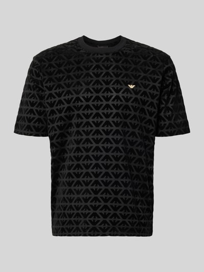 Emporio Armani T-Shirt mit Label-Stitching Black 2