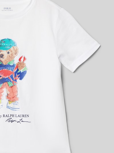 Polo Ralph Lauren Kids T-Shirt mit Label-Print Weiss 2