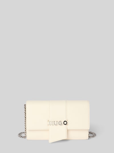 HUGO Handtasche mit Label-Applikation Modell 'Mel 2.0' Offwhite 2