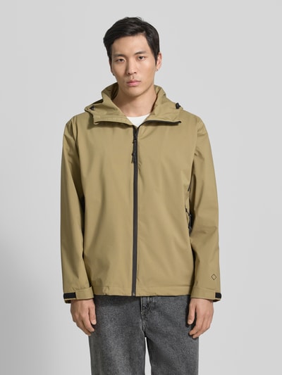 GOFRANCK Jacke mit Kapuze und Reißverschlusstaschen Modell 'CYCLONE' Oliv 4