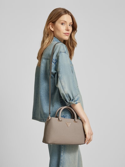 Guess Handtas met labeldetail, model 'PHAEDRA' Taupe - 1