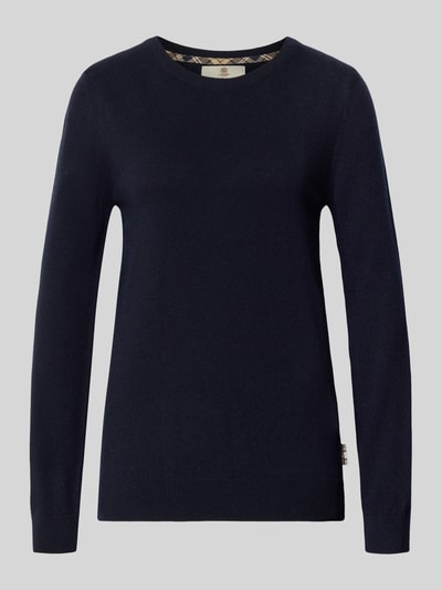 Barbour Regular Fit Pullover aus Woll-Baumwoll-Mix Marine 1