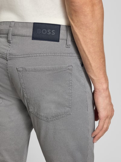 BOSS Regular fit stoffen broek van katoenmix, model 'RE.MAINE5' Marineblauw - 3