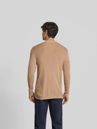 Officine Générale Jacke aus Lyocell-Mix in Strick-Optik Beige 5